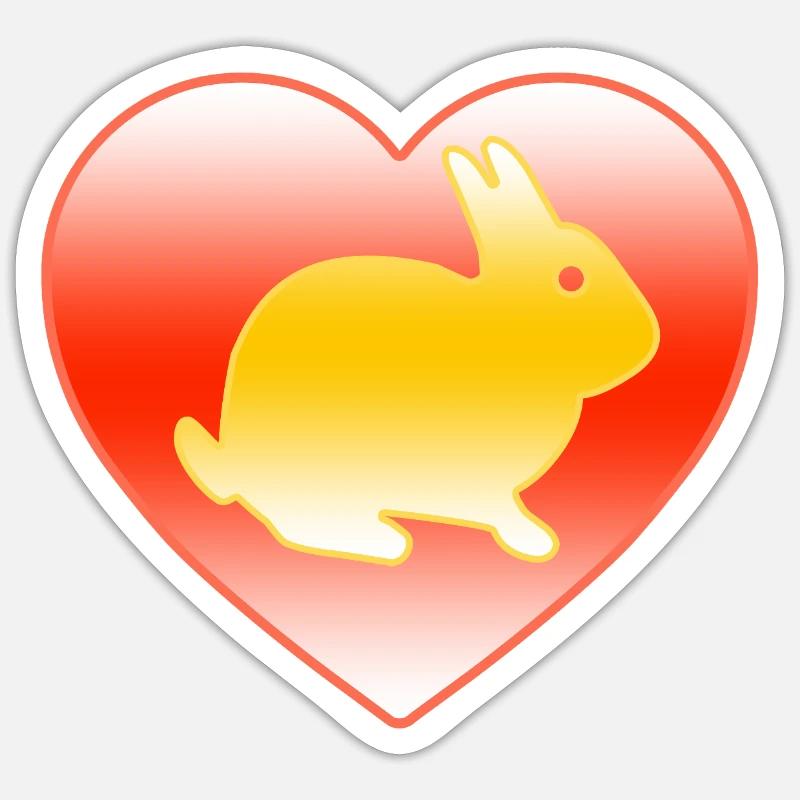Rabbit Sticker size S (10 x 10 cm)