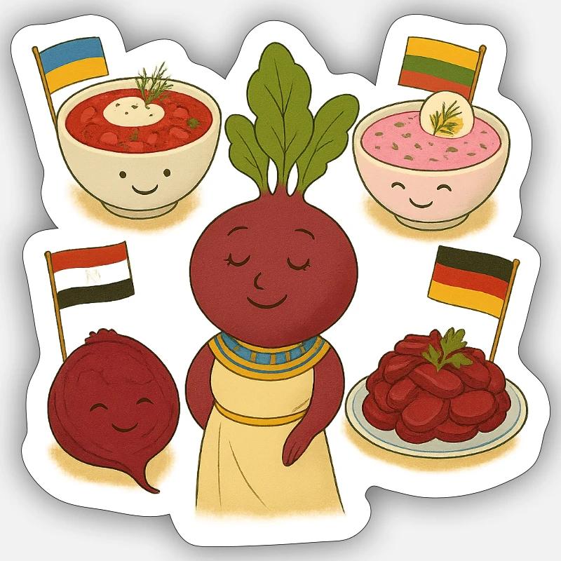 betterave Sticker taille S (10 x 10 cm)