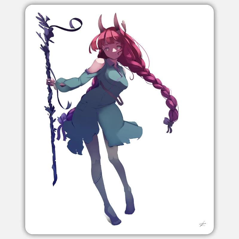 Mage - Sticker taille S (10 x 10 cm) - blanc mat