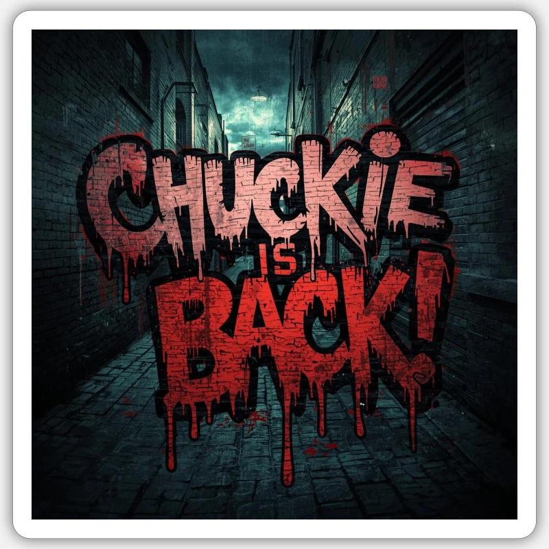 Chuckle is Back - Sticker size S (10 x 10 cm) - white matte