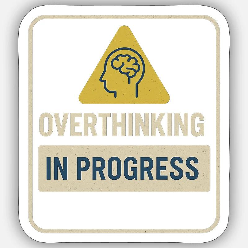 Insigne de suranalyse en progrès Sticker taille S (10 x 10 cm)