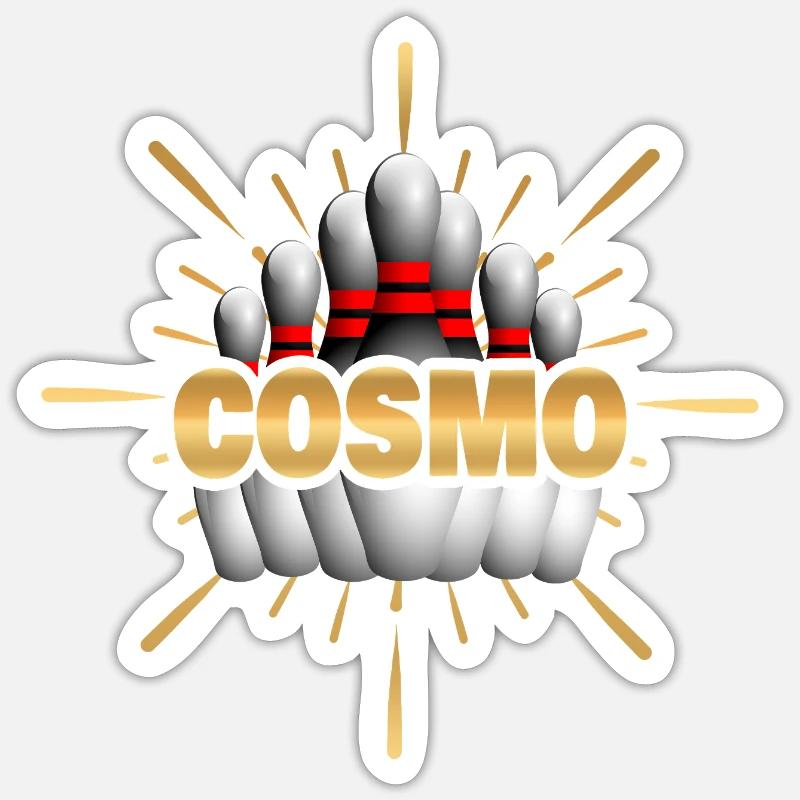 Gift for Cosmo - Sticker size S (10 x 10 cm) - white matte