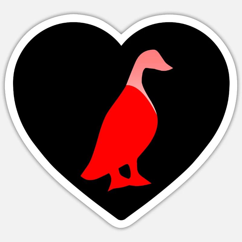 Ducks - Sticker size S (10 x 10 cm) - white matte