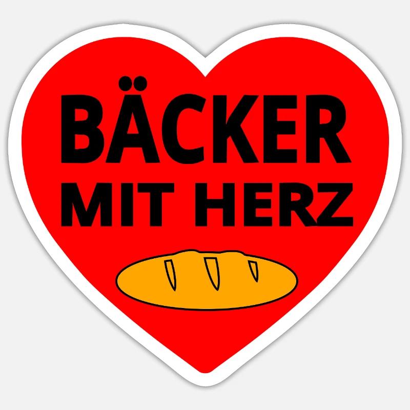 Baker - Sticker size S (10 x 10 cm) - white matte
