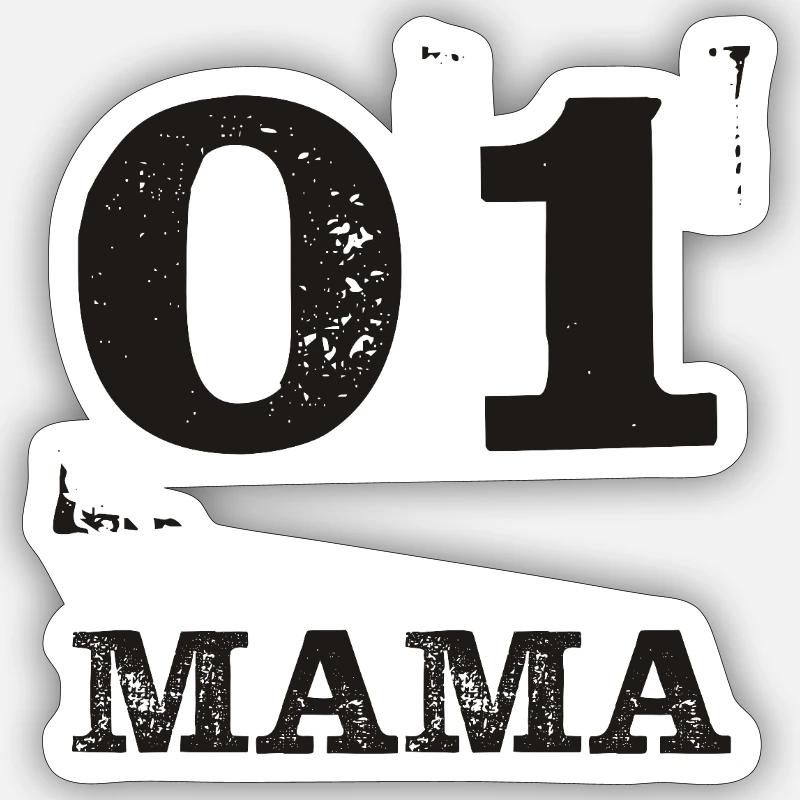 01 MAMA Distressed Sticker Größe S (10 x 10 cm)