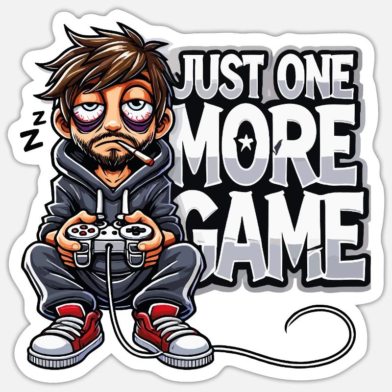 Just another game - Sticker size S (10 x 10 cm) - white matte