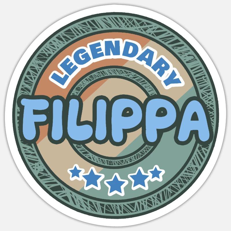 Gift idea Filippa - Sticker size S (10 x 10 cm) - white matte