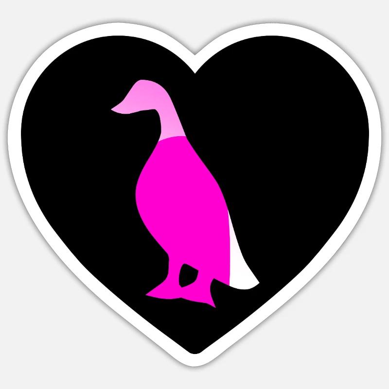 Ducks - Sticker size S (10 x 10 cm) - white matte