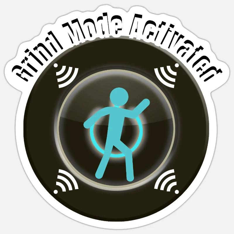 Grind Mode Activated – Motivation & Focus Graphic Sticker size S (10 x 10 cm)