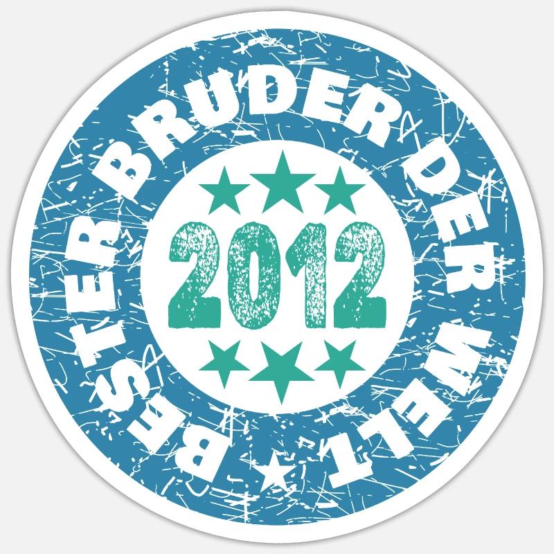 2012 - Sticker taille S (10 x 10 cm) - blanc mat