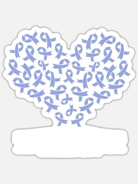 Krebs Speiseröhre Chemo Krebs-Überlebender - Sticker Größe S (10 x 10 cm) - Mattweiß