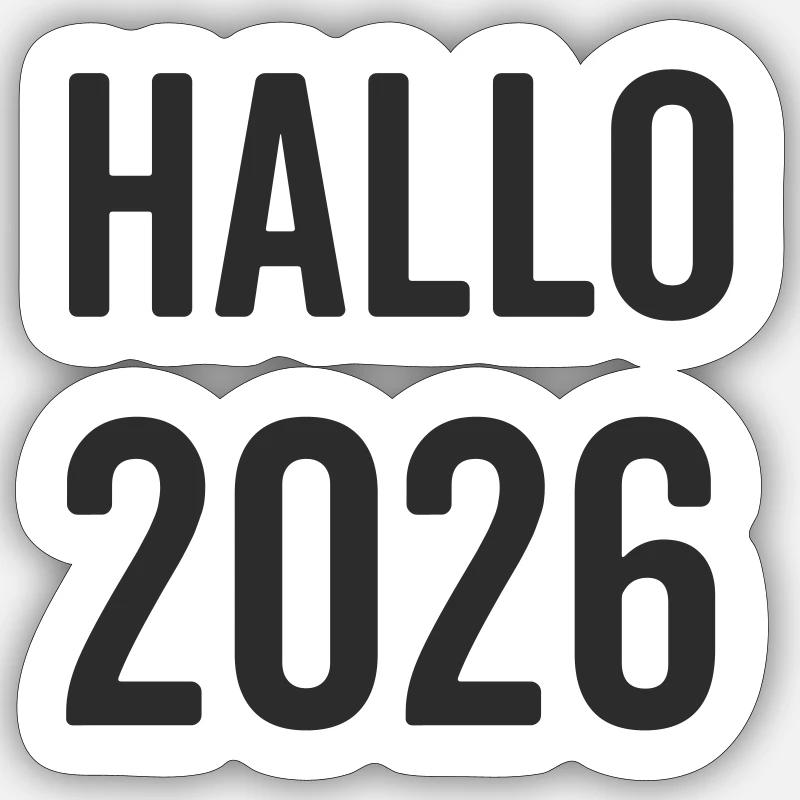 Hallo 2026  Sticker