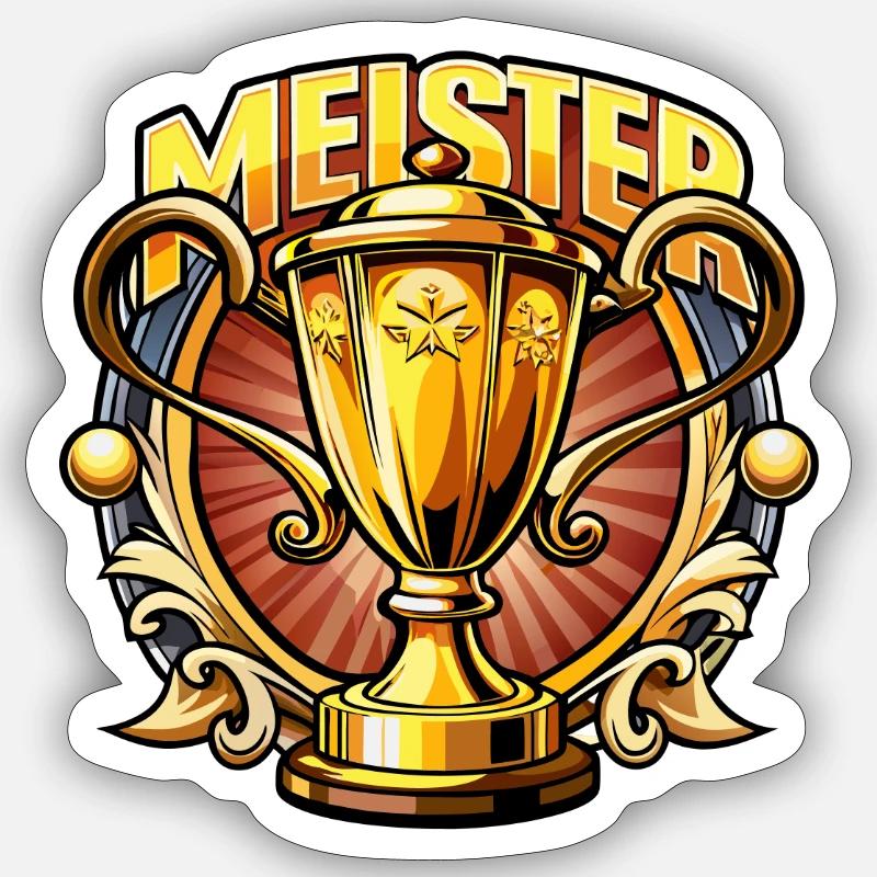 Master Cup Victory Design Sticker size S (10 x 10 cm)