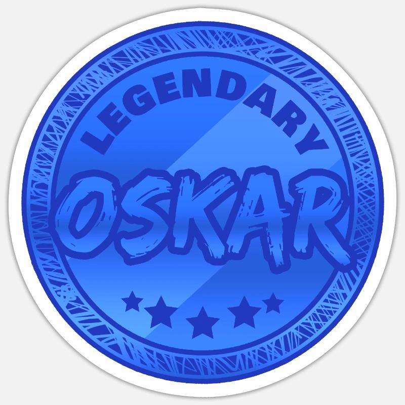 Oskar - Sticker Größe S (10 x 10 cm) - Mattweiß