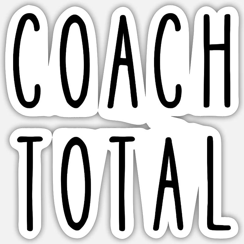 Total Coach Sticker size S (10 x 10 cm)