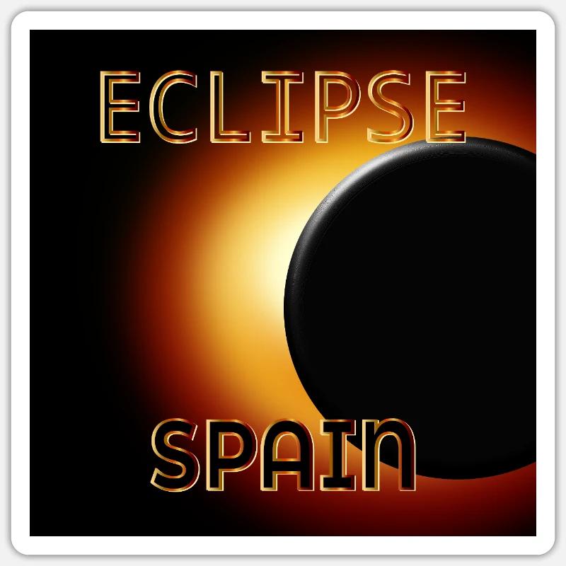 ECLIPSE SPANIEN, August 2026 Sticker Größe S (10 x 10 cm)
