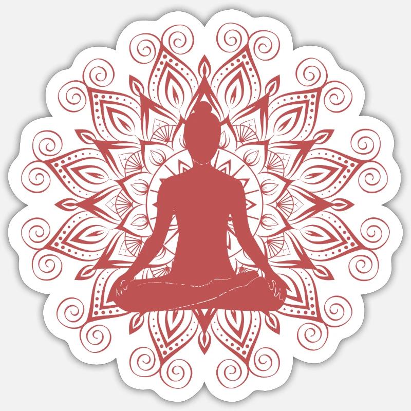 Retour à mon centre - Sticker taille S (10 x 10 cm) - blanc mat