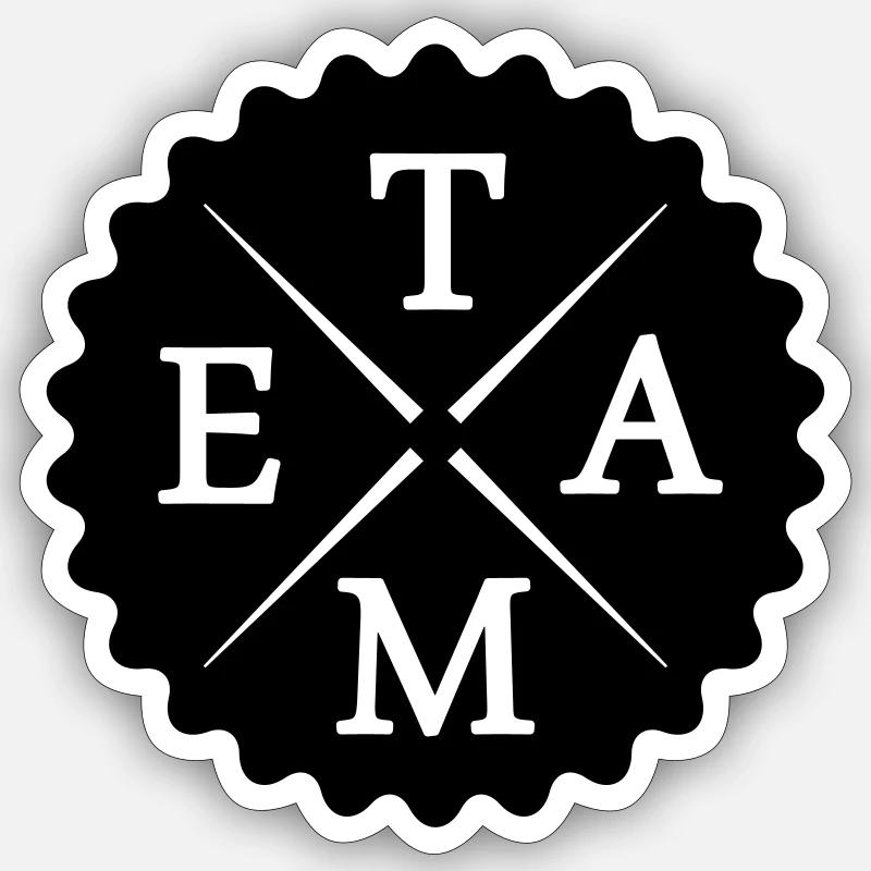 Team - Sticker size S (10 x 10 cm) - white matte