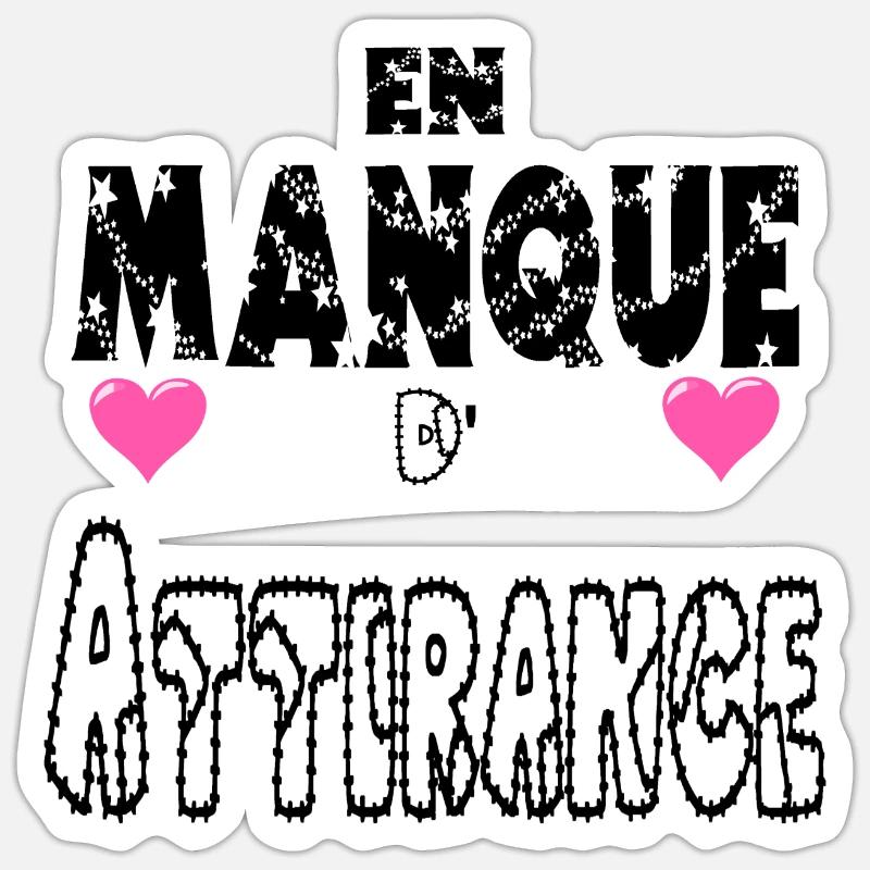 Lacking attraction Sticker size S (10 x 10 cm)