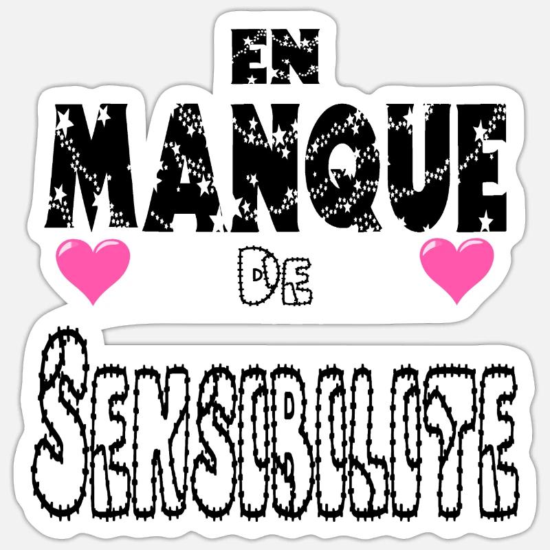 Lacking Sensitivity Sticker size S (10 x 10 cm)