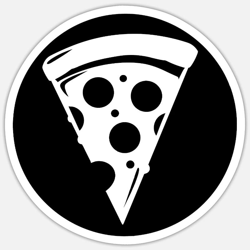 Trancio di pizza Adesivo