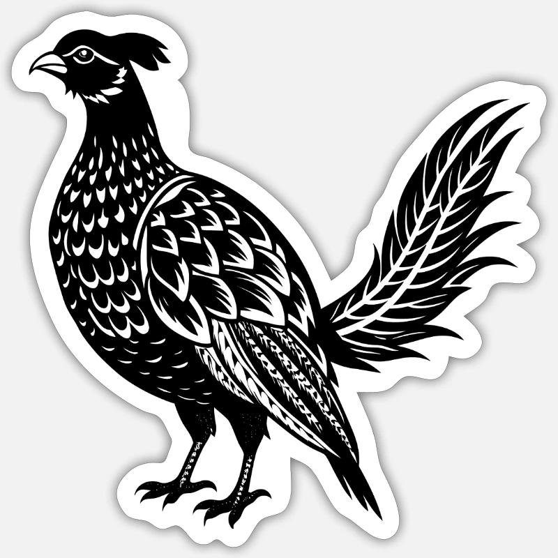 Pheasant Sticker size S (10 x 10 cm)