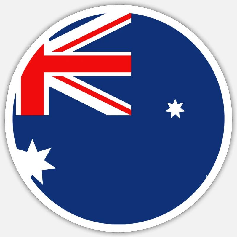 Manche du drapeau australien Sticker taille S (10 x 10 cm)