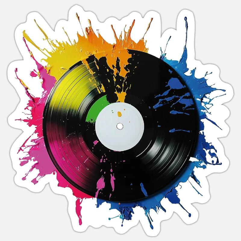 Record Sticker size S (10 x 10 cm)