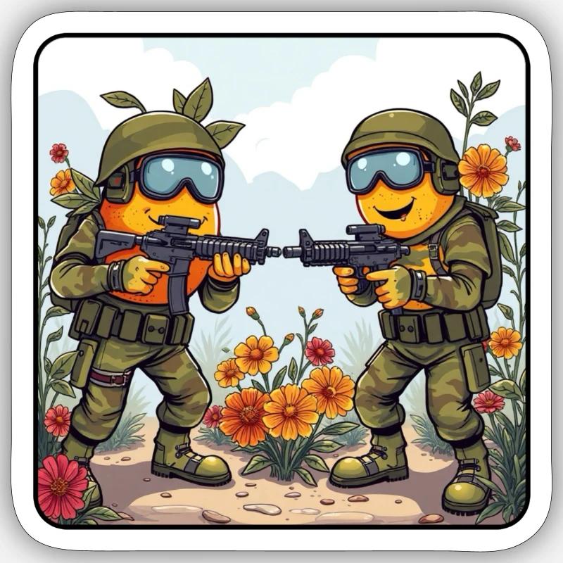 Sticker Größe S (10 x 10 cm) - 