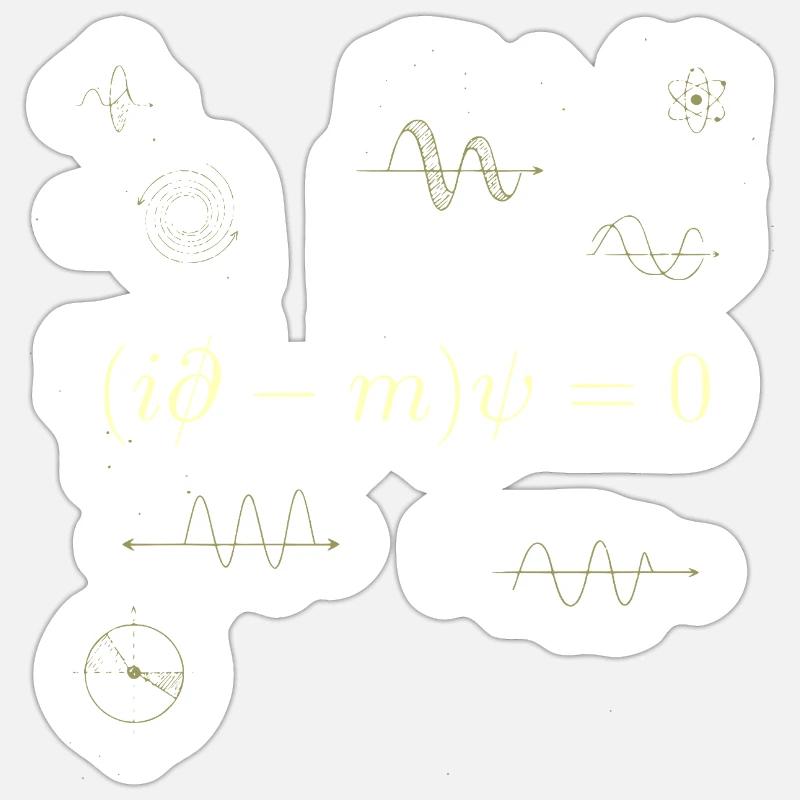 Quantengleichung Sticker Größe S (10 x 10 cm)