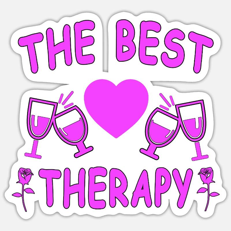 Wine - Sticker size S (10 x 10 cm) - white matte