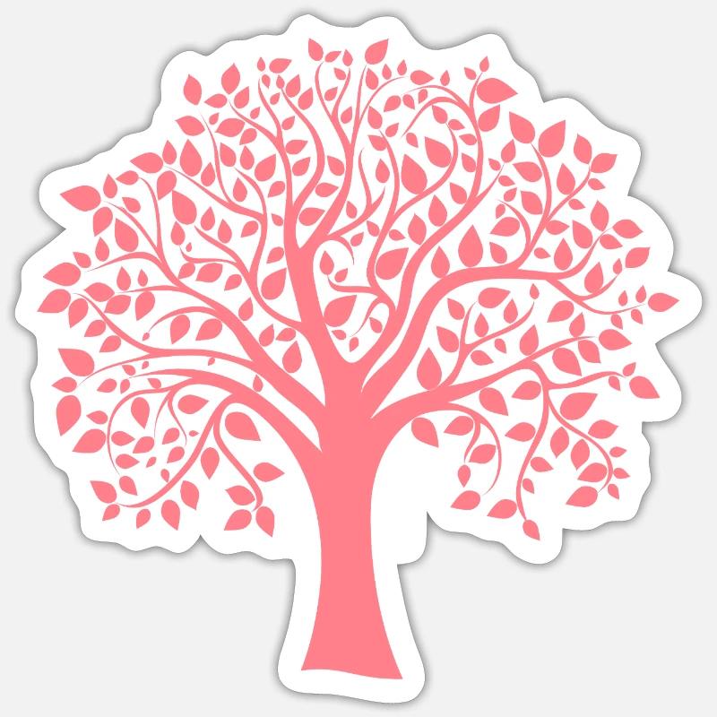 Icon Red Jumbo Tree Print Silhouette Sticker size S (10 x 10 cm)