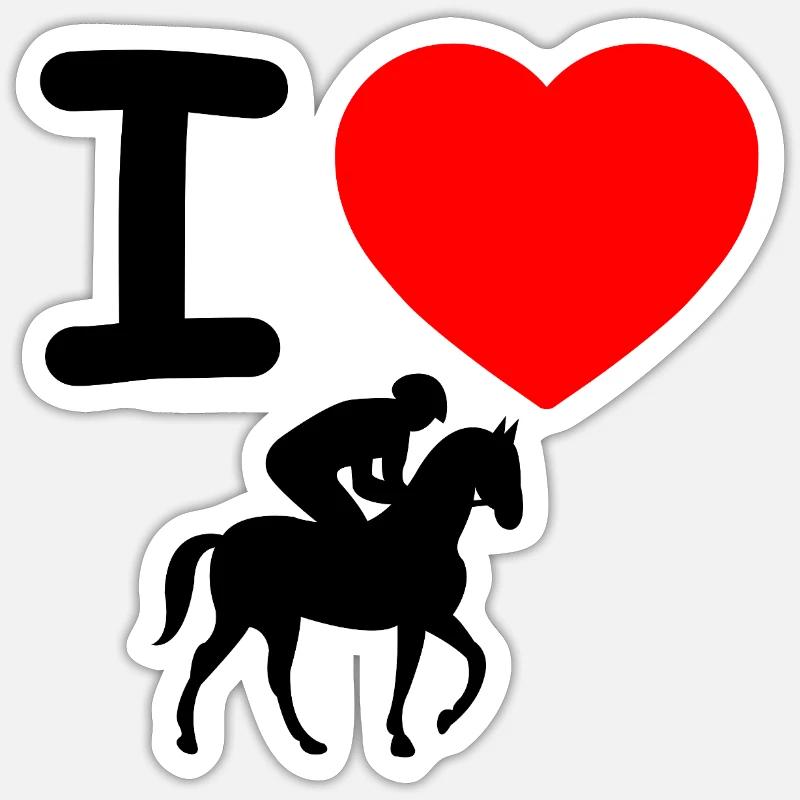 Pferde - Sticker Größe S (10 x 10 cm) - Mattweiß