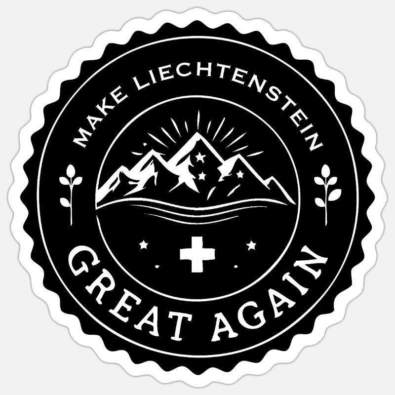 MAKE LIECHTENSTEIN GREAT AGAIN - Sticker size S (10 x 10 cm) - white matte