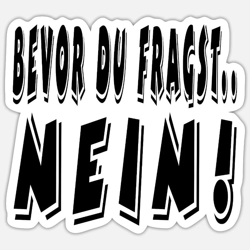 Non - Sticker taille S (10 x 10 cm) - blanc mat