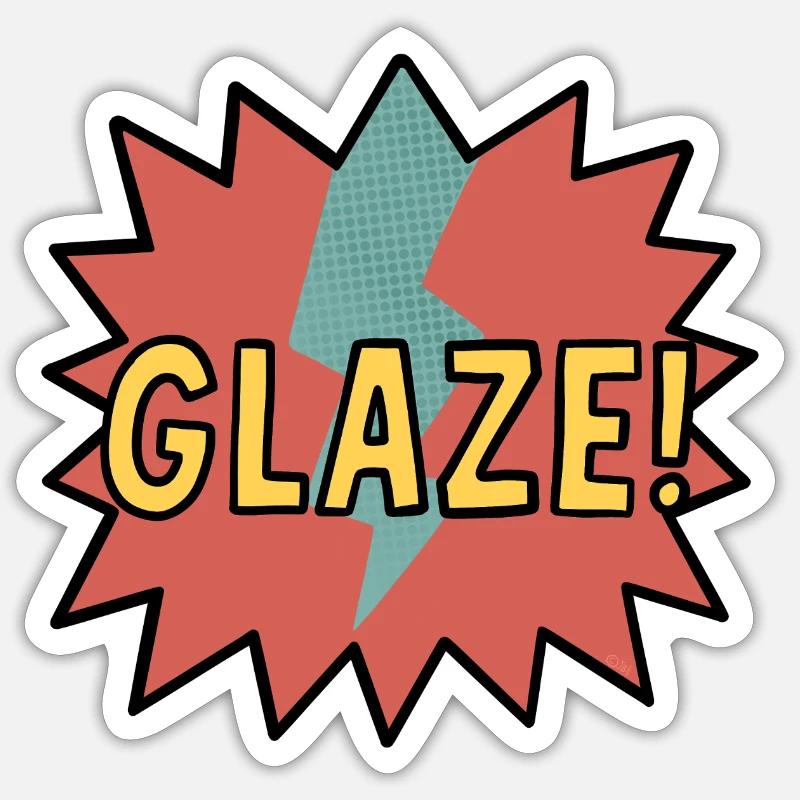 Glaçage ! - Sticker taille S (10 x 10 cm) - blanc mat