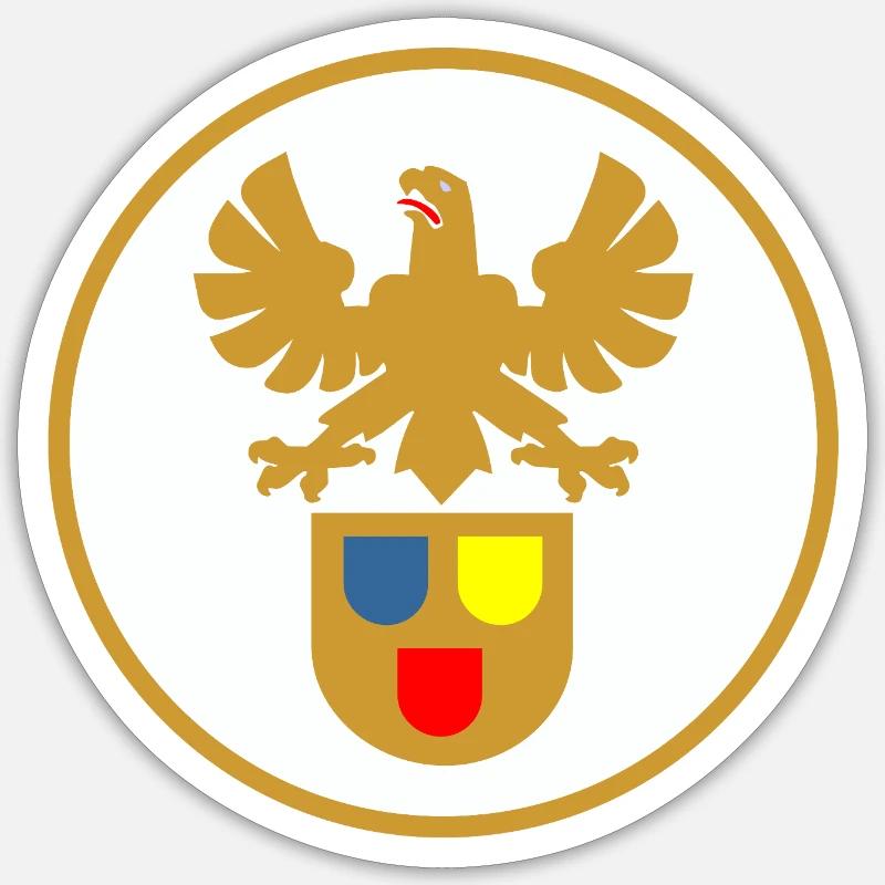 51177_Maler_und_Lackierer, panneau de guilde - Sticker taille S (10 x 10 cm) - blanc mat