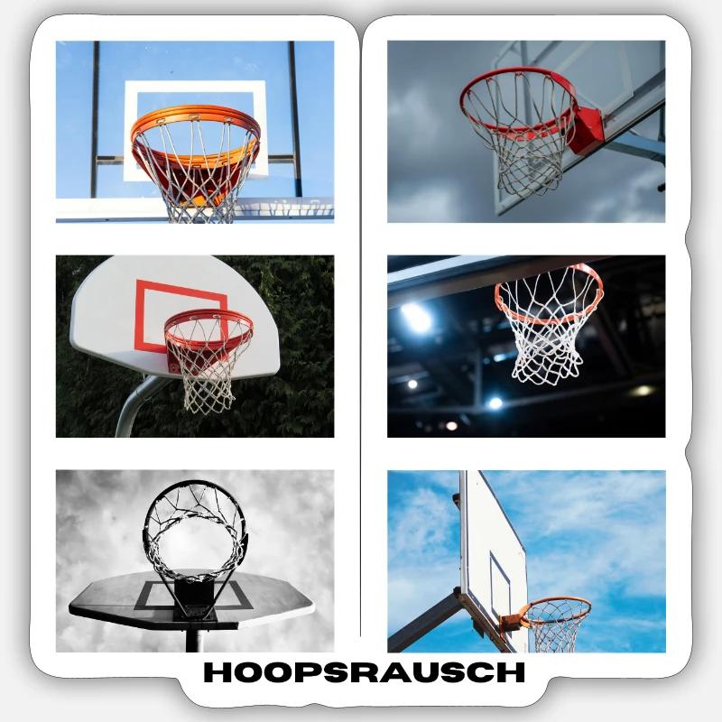 Hoopsrausch Collage - Sticker size S (10 x 10 cm) - white matte