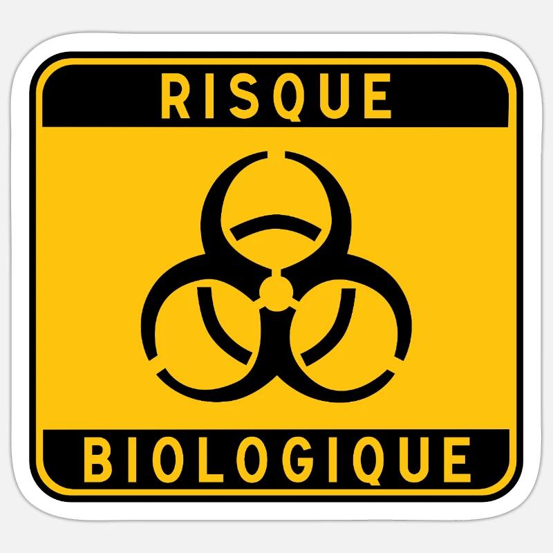 panneau_RISQUE_BIOLOGIQUE_31 Sticker taille S (10 x 10 cm)