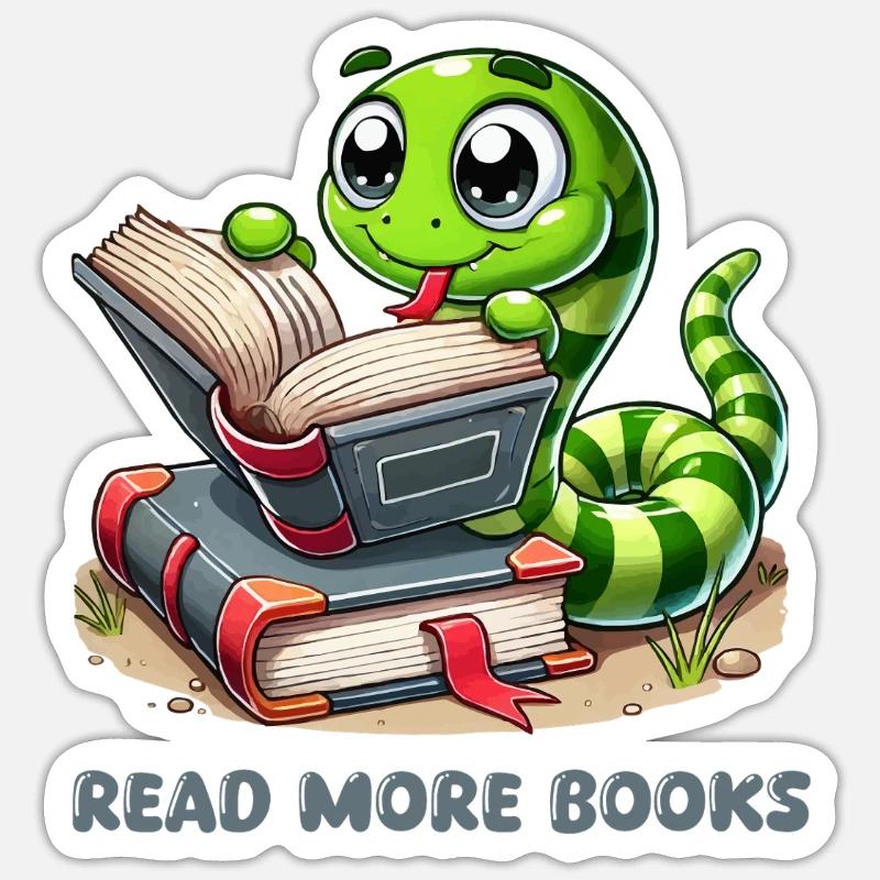 Snake Books Comic Sticker size S (10 x 10 cm)