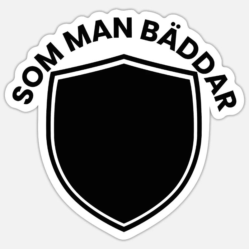 Ring Text Shield Design Sticker size S (10 x 10 cm)