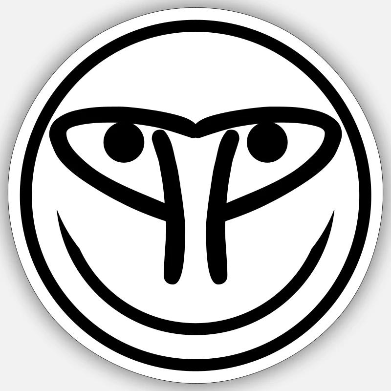 Logo_Icona_Web - Sticker taille S (10 x 10 cm) - blanc mat