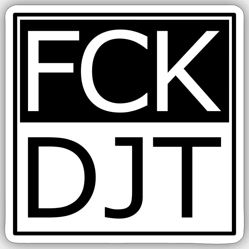 Provocative Block Typography Protest Sticker size S (10 x 10 cm)