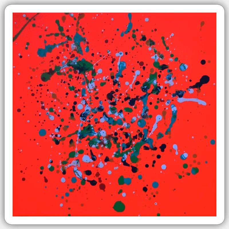 orange_mel - Sticker size S (10 x 10 cm) - white matte