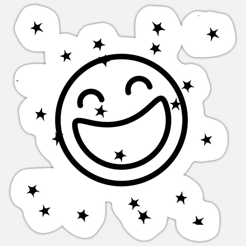 Emo Joy Sticker size S (10 x 10 cm)