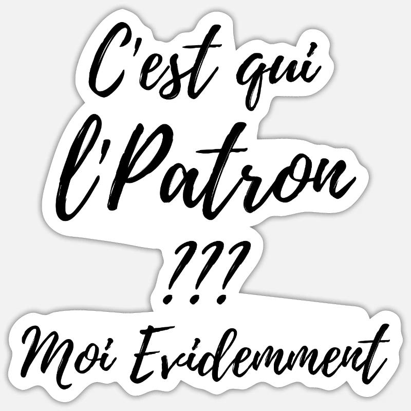 C’est qui le Patron Script Sticker taille S (10 x 10 cm)