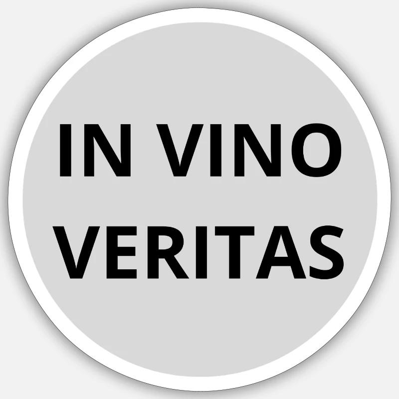 In Vino Veritas Sticker taille S (10 x 10 cm)