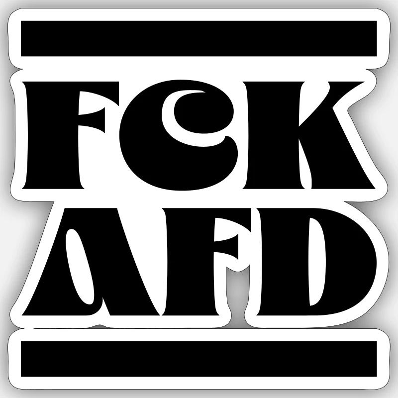 FCK AfD Sticker size S (10 x 10 cm)