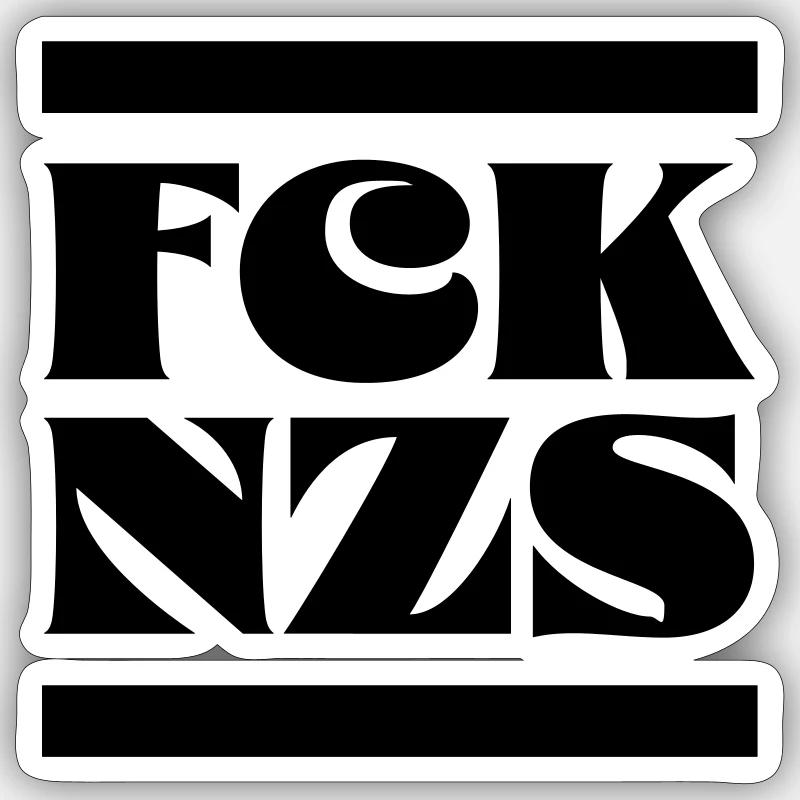 FCK NZS Sticker size S (10 x 10 cm)