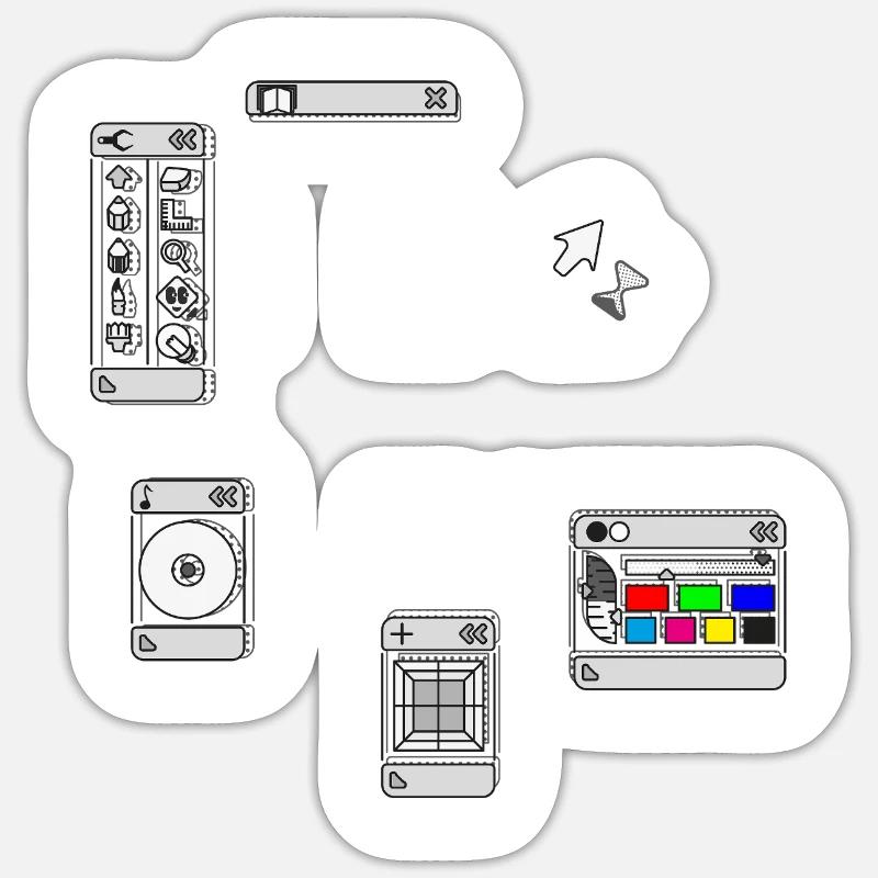 DEVISE - Sticker Größe S (10 x 10 cm) - Mattweiß